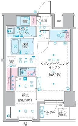 GENOVIA椎名町(ジェノヴィア椎名町) 303 間取り図