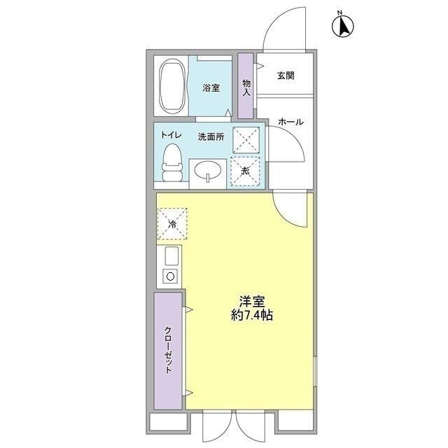 ミルクリーク桜山 0104 間取り図