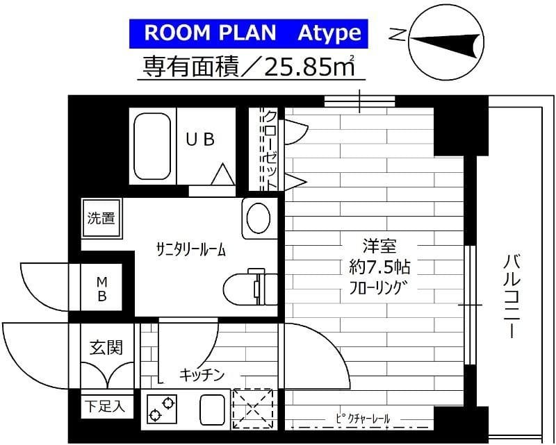 ステージファースト西巣鴨 301 間取り図