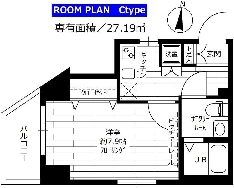 ステージファースト西巣鴨 403 間取り図