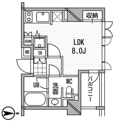 アーデン木場 501 間取り図