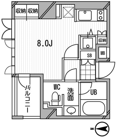 アーデン木場 702 間取り図