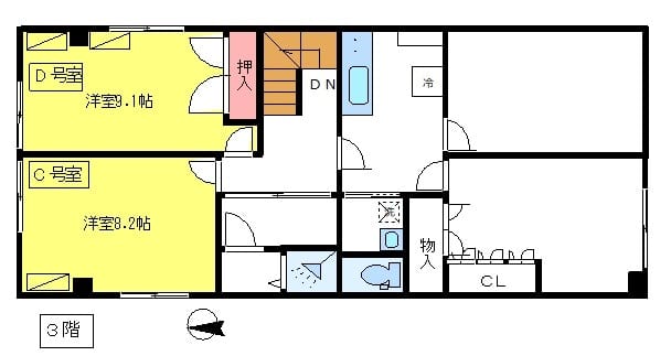 シェアハウス竜泉 3D