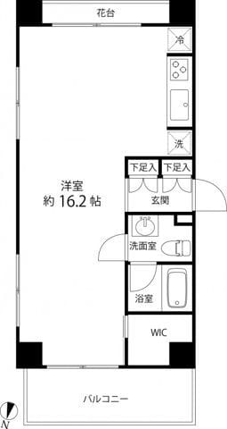 レガリア都立大レジデンス 504 間取り図