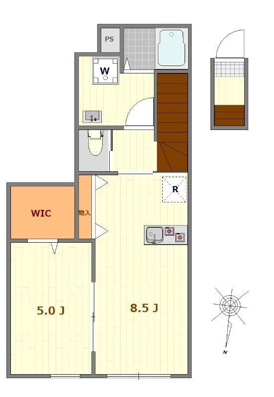 マーレ西巣鴨 204 間取り図