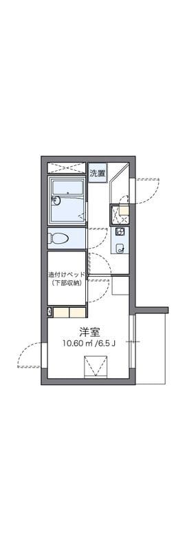 レオパレスクロスウィステリア 104 間取り図
