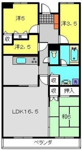 フルセイル権太坂 203 間取り図
