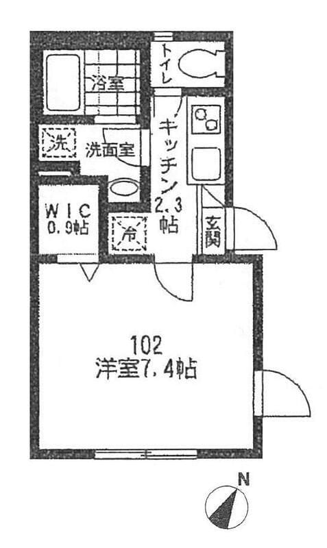 プリマベーラ 102 間取り図