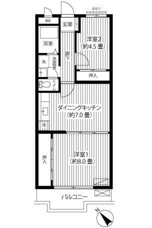 ブエナ ヴィスタ 305 間取り図